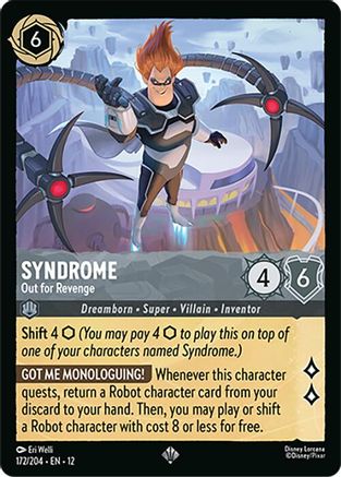 Syndrome - Out for Revenge (172/204) - Wilds Unknown | Grognard Games