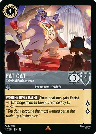 Fat Cat - Criminal Businessman (187/204) - Wilds Unknown Cold Foil | Grognard Games