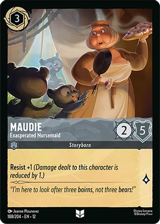 Maudie - Exasperated Nursemaid (188/204) - Wilds Unknown Cold Foil | Grognard Games