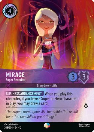 Mirage - Super Recruiter (Epic) (208/204) - Wilds Unknown Holofoil | Grognard Games