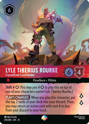 Lyle Tiberius Rourke - Crystallized Commander (Epic) (214/204) - Wilds Unknown Holofoil | Grognard Games