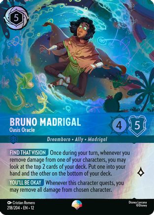 Bruno Madrigal - Oasis Oracle (Epic) (218/204) - Wilds Unknown Holofoil | Grognard Games