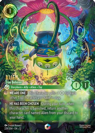 Alien - True Believer (Enchanted) (229/204) - Wilds Unknown Holofoil | Grognard Games