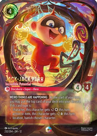 Jack-Jack Parr - Incredible Potential (Enchanted) (232/204) - Wilds Unknown Holofoil | Grognard Games