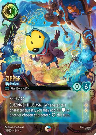 Zipper - Big Helper (Enchanted) (235/204) - Wilds Unknown Holofoil | Grognard Games