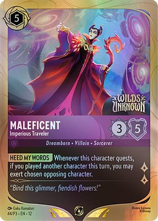 Maleficent - Imperious Traveler (44) - Disney Lorcana Promo Cards Holofoil | Grognard Games