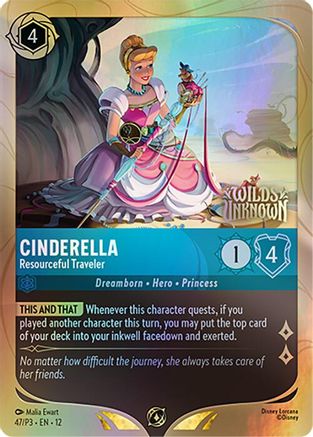 Cinderella - Resourceful Traveler (47) - Disney Lorcana Promo Cards Holofoil | Grognard Games