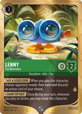 Lenny - Toy Binoculars (49) - Disney Lorcana Promo Cards Holofoil | Grognard Games