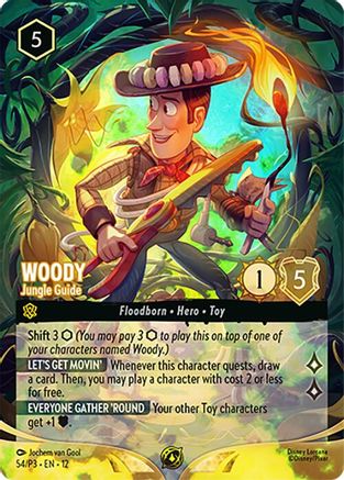 Woody - Jungle Guide (Store Championship) (54) - Disney Lorcana Promo Cards Holofoil | Grognard Games