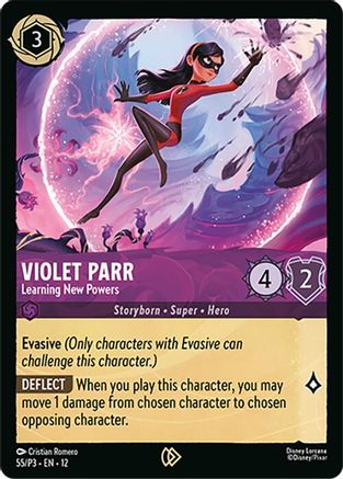 Violet Parr - Learning New Powers (55) - Disney Lorcana Promo Cards Cold Foil | Grognard Games