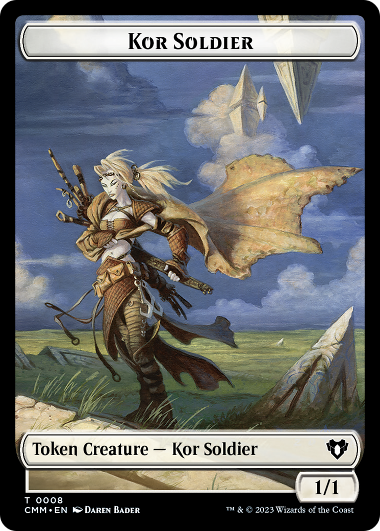 Kor Soldier Token [Commander Masters Tokens] | Grognard Games