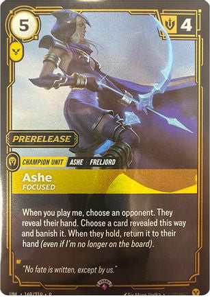 Ashe - Focused (169/219) - Riftbound Organized Play Promotional Cards Foil | Grognard Games