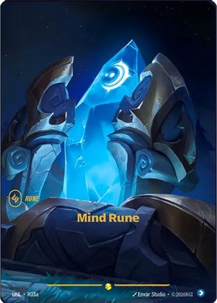 Mind Rune (Alternate Art) (R03a) - Unleashed Foil | Grognard Games