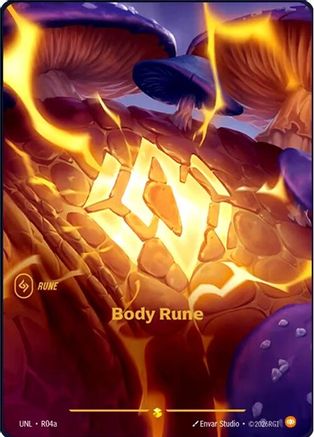 Body Rune (Alternate Art) (R04a) - Unleashed Foil | Grognard Games