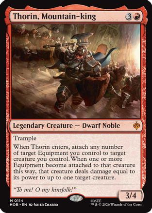 Thorin, Mountain-king (HOB-114) - The Hobbit | Grognard Games