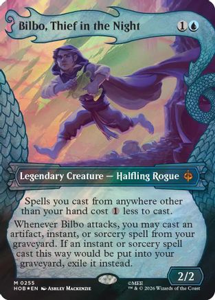 Bilbo, Thief in the Night (Showcase) (Surge Foil) (HOB-255) - The Hobbit Foil | Grognard Games