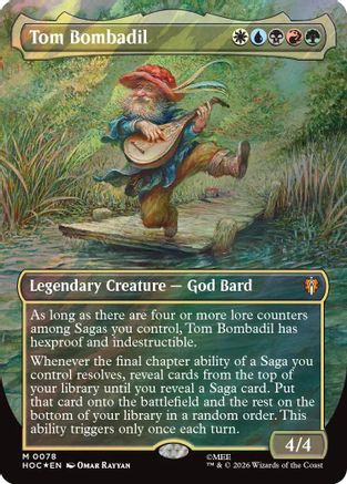 Tom Bombadil (Borderless) (Surge Foil) (HOB-078) - The Hobbit Foil | Grognard Games