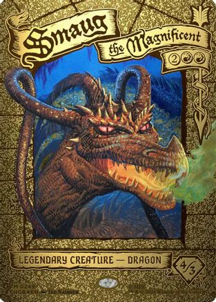 Smaug the Magnificent (Borderless) (HOB-249) - The Hobbit Foil | Grognard Games