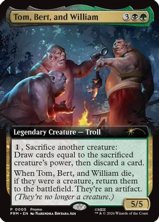 Tom, Bert, and William (Extended Art) (PRM-005) - Promo Pack: The Hobbit Foil | Grognard Games