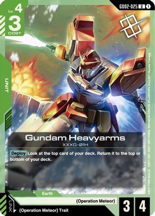 Gundam Heavyarms (Judge Pack 02) - Gundam Promotional Cards (GD02-025) Holofoil | Grognard Games