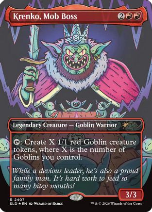 Krenko, Mob Boss (SLD-2407) - Secret Lair Drop Series Foil | Grognard Games