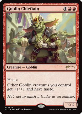 Goblin Chieftain (2424) (SLD-2424) - Secret Lair Drop Series | Grognard Games