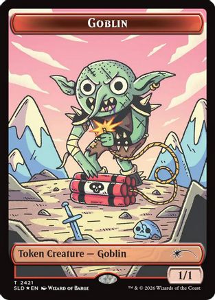 Goblin Token (2421) (SLD-2421) - Secret Lair Drop Series Foil | Grognard Games