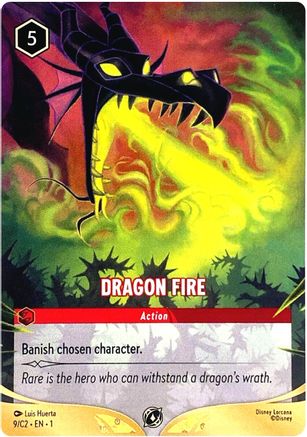 Dragon Fire (9/C2) (1) - Disney Lorcana Promo Cards | Grognard Games