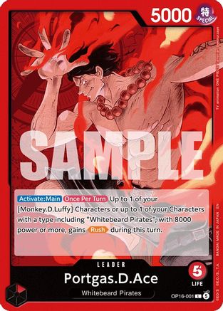 Portgas.D.Ace (001) (OP16-001) - The Time of Battle | Grognard Games