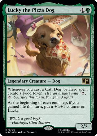 Lucky the Pizza Dog (MSC-726) - Commander: Marvel Super Heroes Foil | Grognard Games