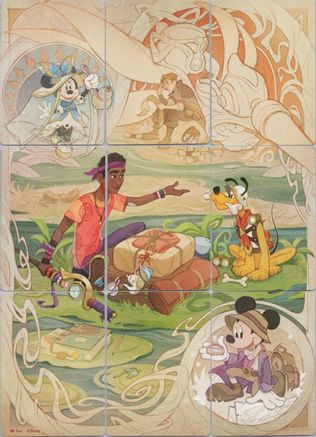 Wilds Unkown Puzzle Insert (Set of 9)  - Wilds Unknown | Grognard Games