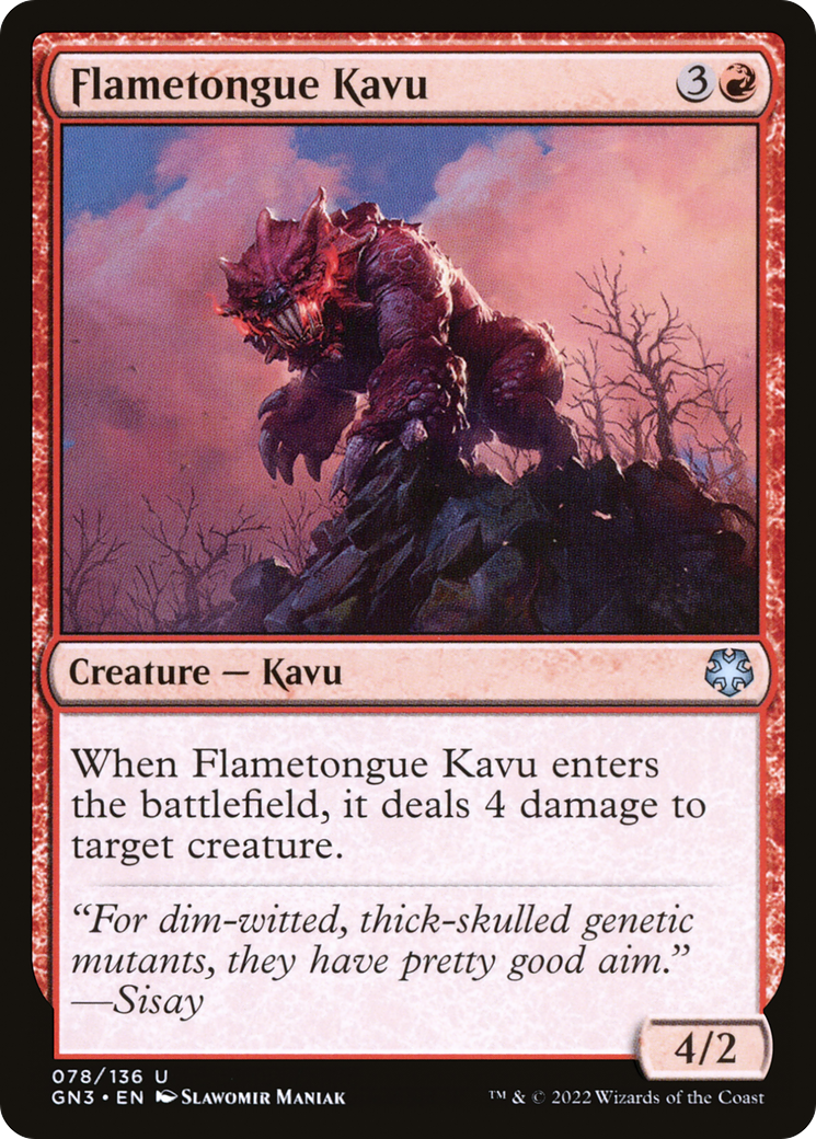 Flametongue Kavu [Game Night: Free-for-All] | Grognard Games