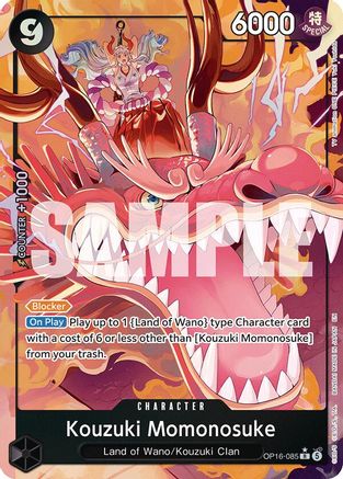Kouzuki Momonosuke (085) (Alternate Art) (OP16-085) - The Time of Battle Foil | Grognard Games