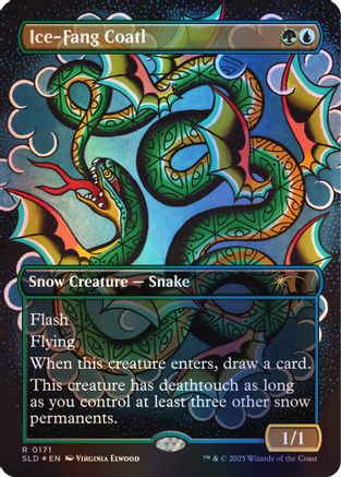 Ice-Fang Coatl (0171) (Rainbow Foil) (SLD-171) - Secret Lair Drop Series Foil | Grognard Games