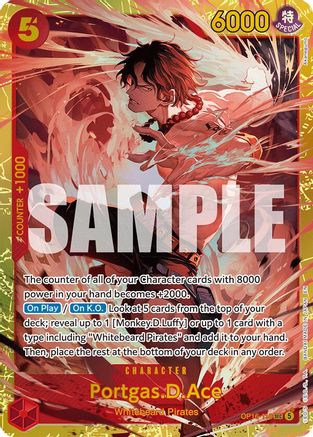 Portgas.D.Ace (118) (OP16-118) - The Time of Battle Foil | Grognard Games