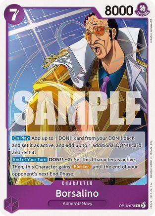 Borsalino (OP16-073) - The Time of Battle Foil | Grognard Games