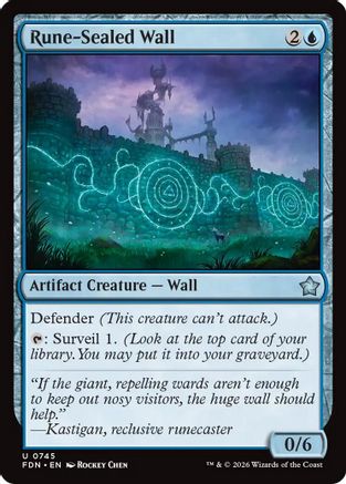 Rune-Sealed Wall (0745) (FDN-745) - Foundations | Grognard Games