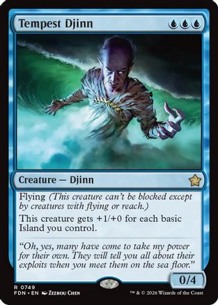 Tempest Djinn (0749) (FDN-749) - Foundations | Grognard Games