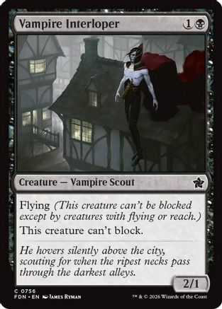Vampire Interloper (0756) (FDN-756) - Foundations | Grognard Games