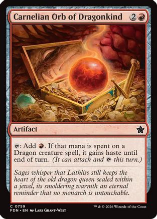 Carnelian Orb of Dragonkind (0759) (FDN-759) - Foundations | Grognard Games