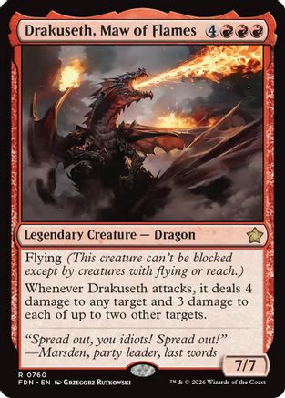 Drakuseth, Maw of Flames (0760) (FDN-760) - Foundations | Grognard Games