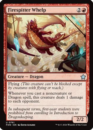 Firespitter Whelp (0761) (FDN-761) - Foundations | Grognard Games