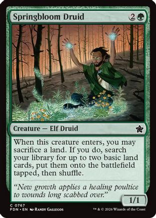 Springbloom Druid (0767) (FDN-767) - Foundations | Grognard Games