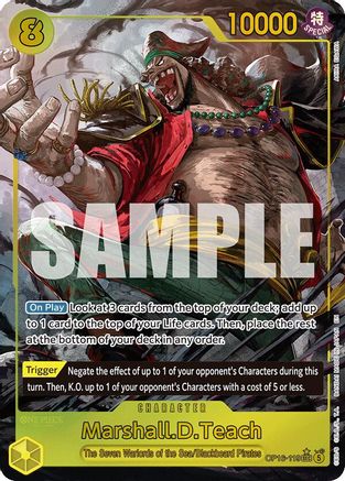 Marshall.D.Teach (119) (Alternate Art) (OP16-119) - The Time of Battle Foil | Grognard Games