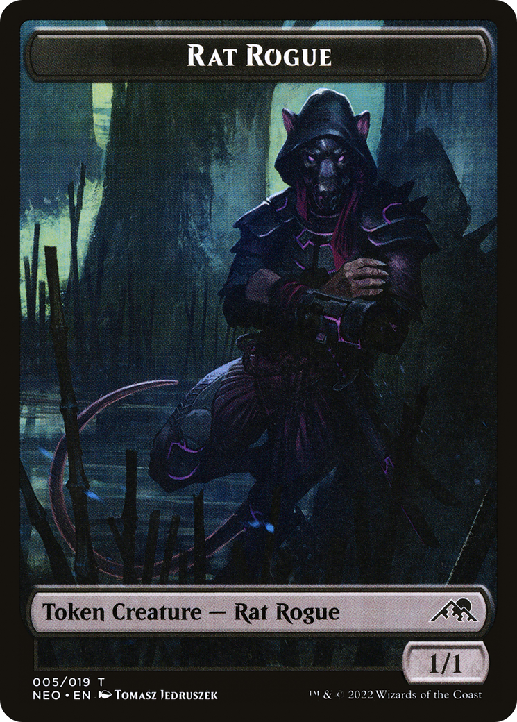 Rat Rogue Token [Kamigawa: Neon Dynasty Tokens] | Grognard Games
