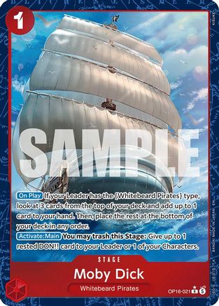 Moby Dick (Alternate Art) (OP16-021) - The Time of Battle Foil | Grognard Games