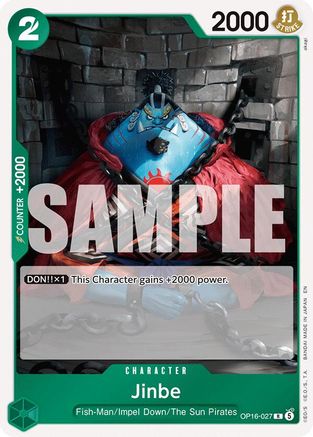Jinbe (027) (OP16-027) - The Time of Battle Foil | Grognard Games