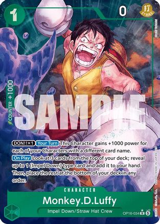Monkey.D.Luffy (034) (Alternate Art) (OP16-034) - The Time of Battle Foil | Grognard Games