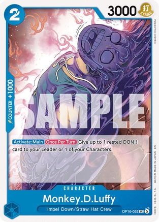 Monkey.D.Luffy (052) (OP16-052) - The Time of Battle | Grognard Games