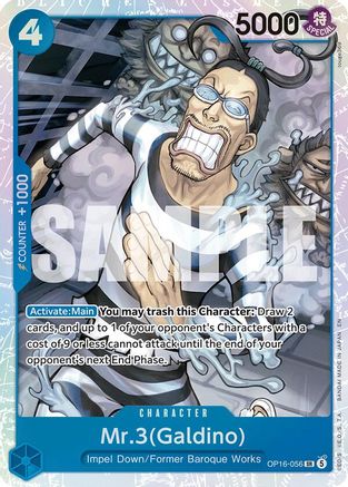 Mr.3(Galdino) (056) (OP16-056) - The Time of Battle Foil | Grognard Games